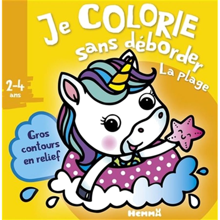 COLORIAGE SANS DEBORDER LICORNES