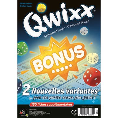 Qwixx - Bonus (Bloc 160 fiches) - FR - Randolph