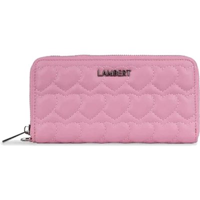 Fiona Whisper Pink Smooth Heart Quilting Wallet