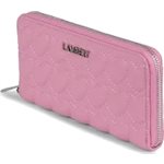 Fiona Whisper Pink Smooth Heart Quilting Wallet