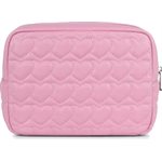 Rosie Whisper Pink Smooth Heart Quilting Pouch