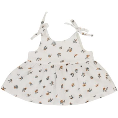 Robe A Bretelles - Fleurs Des Champs 6-12m