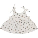 Robe A Bretelles - Fleurs Des Champs 6-12m