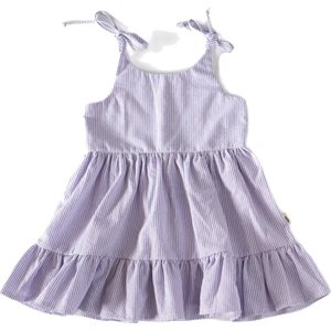 Robe A Bretelles - Tulips Lavender 3-6m