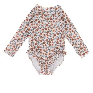 Maillot Une Piece A Manche Longues - Eugenie 2-3 Ans