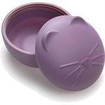 Silicone Bowl With Lid & Utensils Cat