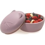 Silicone Bowl With Lid & Utensils Cat