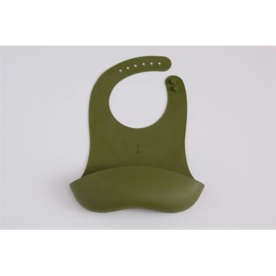 Bavoir Silicone Vert Olive