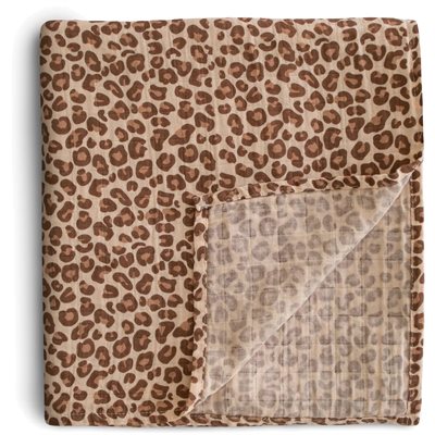 Muslin Swaddle Blanket (Leopard)