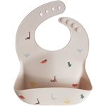 Bavette Pour Bebe En Silicone (Dinosaures)