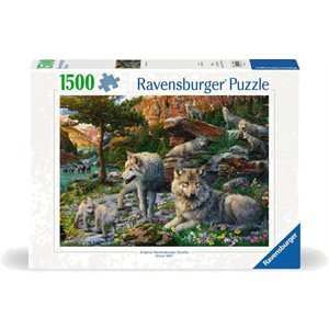 Puzzle Loups Au Printemps 1500p