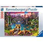 Puzzle Tiger In Paradies.Lagune 3000p