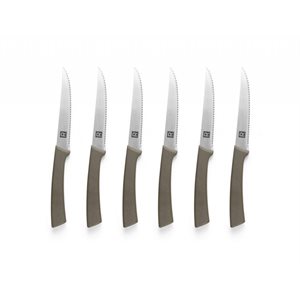 Stainless Steel Steak Knives 6 Piece Set (4.5po 11.5 Cm)